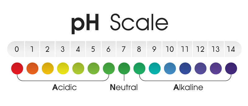 escala de pH de los productos de limpieza